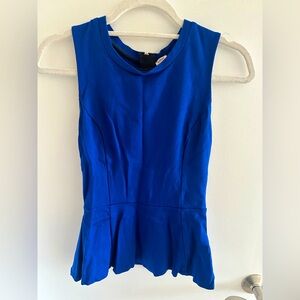 Wilfred Blue Sleeveless Peplum Top